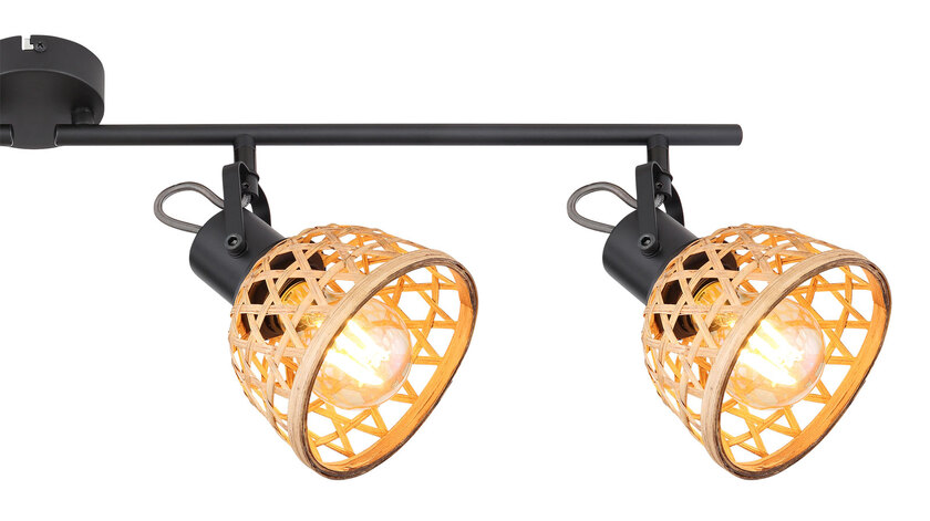 Globo 54053 Strahler Metall Holz – Bild 4