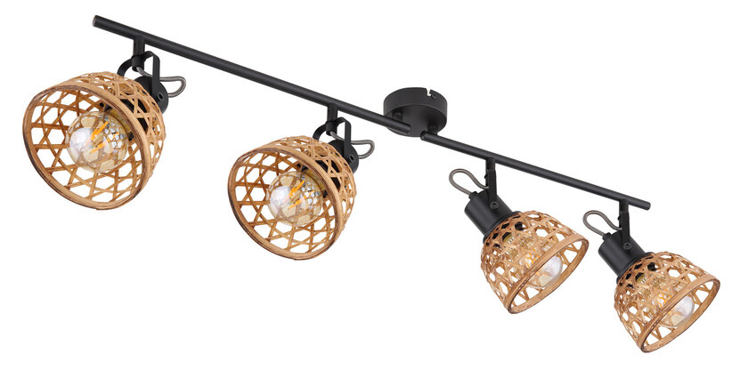 Globo 54053 Strahler Metall Holz – Bild 5