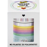 folia Deko-Klebeband Washi-Tape HOTFOIL RAINBOW CLOUDS, 4er