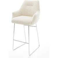 DELIFE Alja Barstuhl Teddystoff Beige – Bild 2