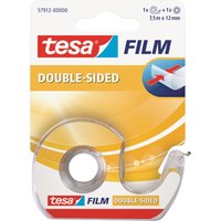 tesa Film, doppelseitig, 12 mm x 7,5 m Einwegabroller – Bild 2