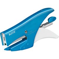 LEITZ Heftzange WOW, Heftleistung: 15 Blatt, blau-metallic – Bild 2