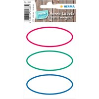HERMA Haushalts-Etiketten HOME, oval, farbiger Rand – Bild 2