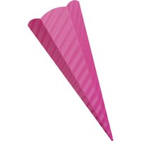 folia Schultüten-Zuschnitt, 3D-Wellpappe, 6-eckig, pink – Bild 2