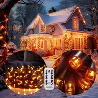 monzana® Lichterkette Warmweiß 60m Fernbedienung