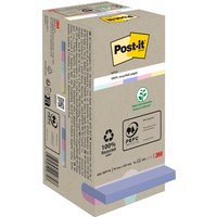 Post-it Haftnotizen Recycling notes, 127 x 76 mm, mehrfarbig