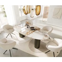 DELIFE Edge Oval Esstisch Keramik – Bild 2