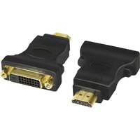 LogiLink HDMI Stecker - DVI-D 24 1 Kupplung Adapter, schwarz – Bild 2