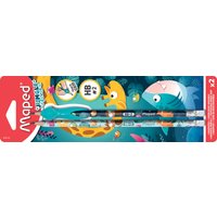 Maped Bleistift JUNGLE FEVER, mit Radierer, HB, 2er Blister