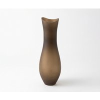 Vase Inclina B14 x T14 x H42 cm Glas Aurum Mundgeblasen
