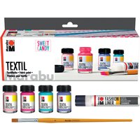 Marabu Textilfarbe, Textil, Set SWEET CANDY