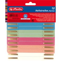 herlitz Heftstreifen 34 x 150 mm, RC-Karton, farbig sortiert – Bild 2