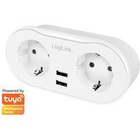 LogiLink Wi-Fi Smart Plug Adapterstecker, 2-fach 2x USB
