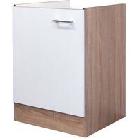 Spülenunterschrank Samoa, Weiß/Braun 50x82x57cm – Bild 2