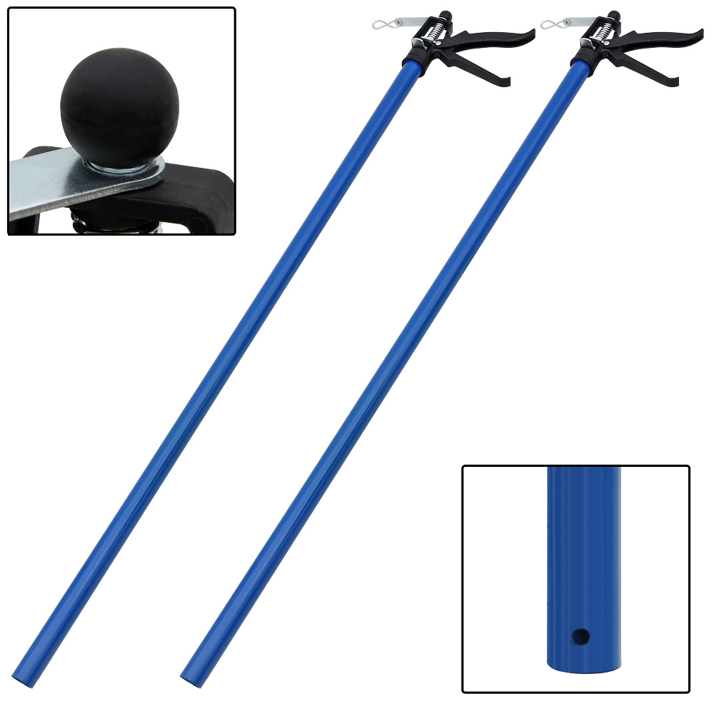 monzana Zargenspanner 2er-Set Blau 115-290cm – Bild 3