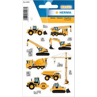 HERMA Sticker MAGIC, Baustellen Fahrzeuge, Transpuffy