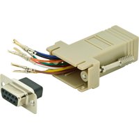 DIGITUS RS 232 Adapter, DB9 Kupplung - RJ45 Kupplung, beige – Bild 2
