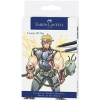 FABER-CASTELL Tuschestift PITT artist pen, 11er Etui Comic