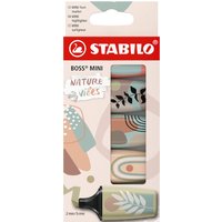 STABILO Textmarker BOSS MINI Naturevibes, 5er Kartonetui