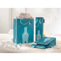 sigel Weihnachts-Geschenktüte, Polar bear with candle, klein – Bild 2