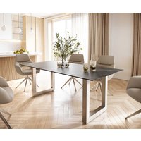 DELIFE Edge Esstisch Laminam Braun