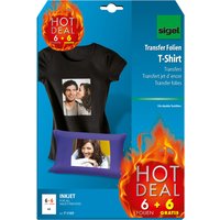sigel T-Shirt Inkjet-Transfer-Folien, HOT DEAL, Aktion, 250my – Bild 2