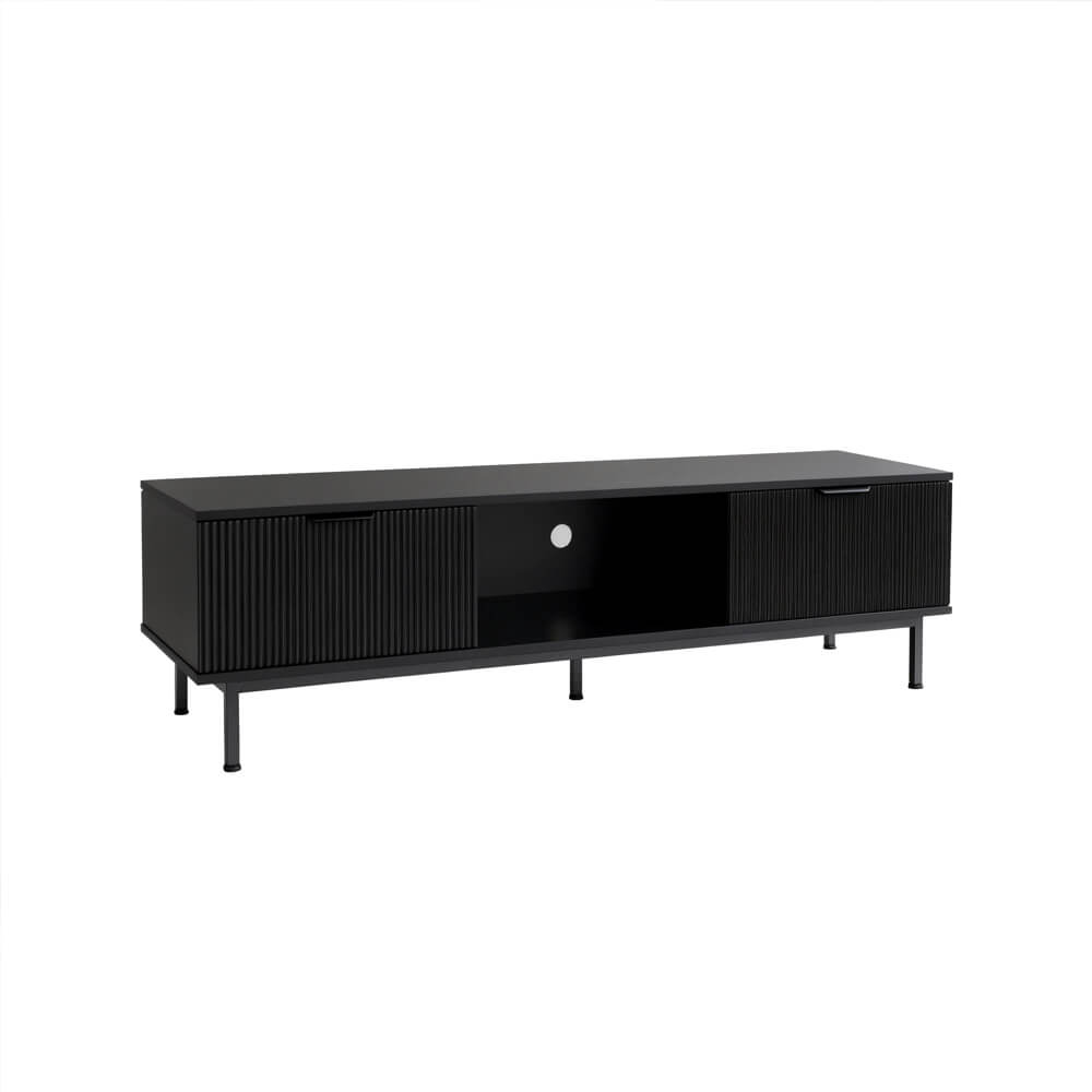 TV-Schrank NYLA Schwarz - 160 x 43 cm – Bild 5