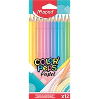 Maped Dreikant-Buntstift COLOR, PEPS Pastel, 12er Kartonetui