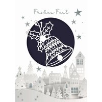 CACTUS Weihnachtskarte, Glocke, Lasercut