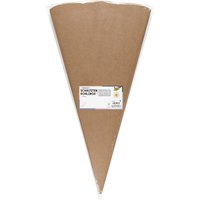 folia Kraftkarton-Schultüten-Zuschnitt, 6-eckig, naturbraun