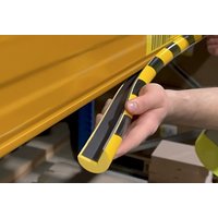 DURABLE Eckschutzprofil C25R, magnetisch, schwarz/gelb, rund – Bild 2