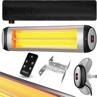 monzana Heizstrahler MZH2501 Silber 2500W 90 verstellbar – Bild 2