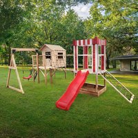 Spielpark inkl. Schaukel und Rutsche WUNDERLAND Natur- 555 x 340 cm – Bild 2