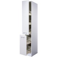Apothekerschrank Lucca Weiß 30x200x57cm – Bild 2