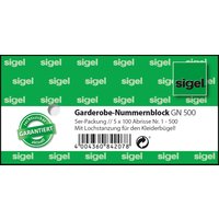 Sigel SC-8203462 Nummernblock Garderobe – Bild 2