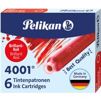 Pelikan Standard-Tintenpatronen 4001 TP/6, brillant-rot – Bild 2