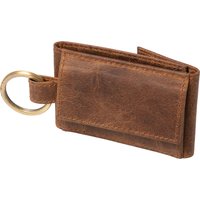Alassio Mini-Geldbörse, aus Leder, braun