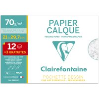 Clairefontaine Transparentpapier, DIN A4, Aktionspack