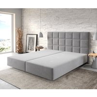 Boxspringgestell Dream-Fine 180x200 cm Mikrofaser Grau
