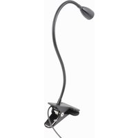UNiLUX LED-Klemmleuchte SNOKE, flexibler Arm, schwarz