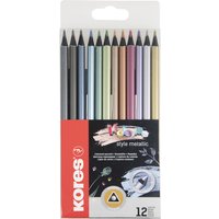 Kores Dreikant-Buntstifte, Kolores Metallic Style, 12er – Bild 2
