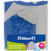 Pelikan Malschürze Boy, grau/blau, mit Klettverschluss