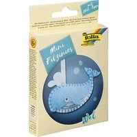 folia Mini Filz-Nähset, Filzinies, 9-teilig, Wal – Bild 2