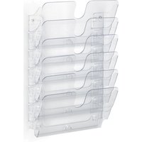 DURABLE Wand-Prospekthalter-Set, FLEXIPLUS 6, A4, 6 Fächer – Bild 2