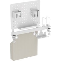 LogiLink Lochplatten-Büroschienenorganizer, weiß