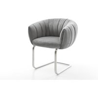 DELIFE Jada-Flex Freischwinger Grau – Bild 2