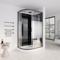 Home Deluxe 4260255472311 Dampfdusche Schwarz