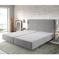 Boxspringgestell Dream-Well Mikrofaser Grau 200x200 cm – Bild 2