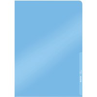 LEITZ Sichthülle Premium, A4, PVC, blau, 0,15 mm