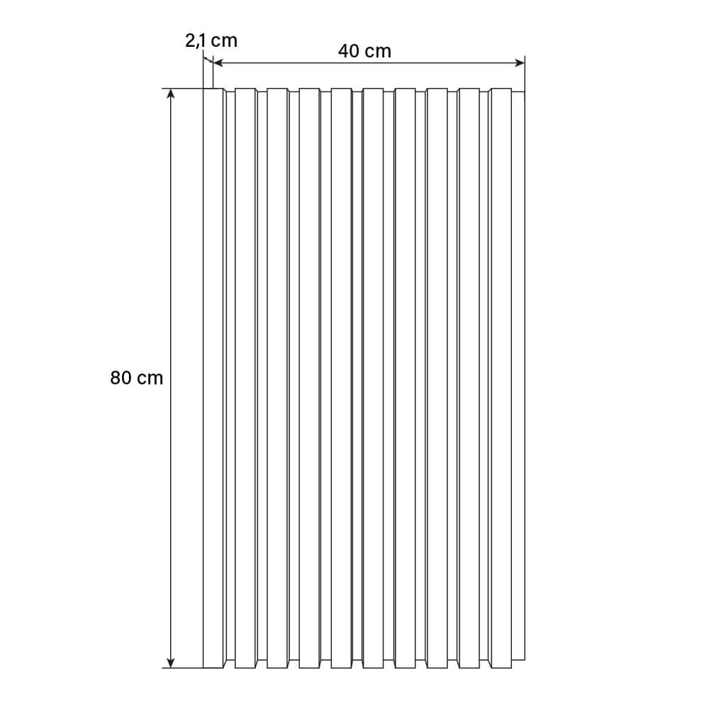 Akustikpaneel SONIC - 80 x 40 cm Light Oak – Bild 6